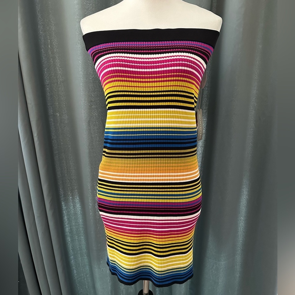 Eva Mendez New York & Company strapless dress Multiple Colors Size XL  NWT